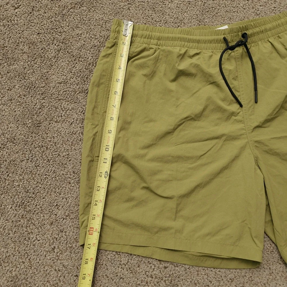 Everlane ReNew‎ Swim Short Mens XL Olive Green Recycled Nylon 7 Inch Inseam
